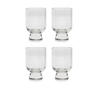 House Doctor Set de 4 copas Rich con pie 23 cl Transparente