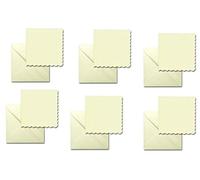 House of Card & Paper Tarjetas y sobres a juego con diseño de boda (50 unidades, 12,7 x 12,7 cm), color crema