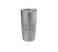 House of the Dragon Shield with Serpentine Dragons Vaso térmico de acero inoxidable de doble pared