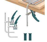 Housolution Abrazadera de Mesa de Liberación Rápida con Trinquete,2 Paquete