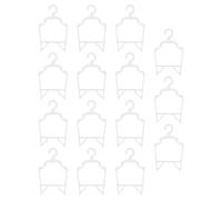 Housoutil 15 Piezas Perchas para Ropa de Mascotas Pequeñas, Estilo Simple | Diseño Ligero y Resistente al Viento, Fácil de Guardar, No se Cae, para Prendas de Perro y Disfraz
