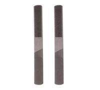 Housoutil 2 Limas de Acero al Carbono para Carpintería, Herramienta Manual para Tallado y Pulido de Madera, Formas Plana y Redonda, Adecuado para Bricolaje y Trabajo en Madera