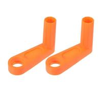 Housoutil 2 Manijas de Repuesto para Carrete de Manguera de Jardín, Diseño Cómodo de Plástico Naranja, Accesorio para Enrollado Fácil en Exteriores y Jardinería
