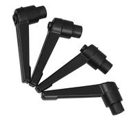 Housoutil 4 Piezas Manija Ajustable de Palanca de Sujeción M6 X 50mm en Aleación de Aluminio Negra, Ligera Muebles y Productos Electrónicos