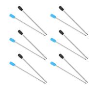 Housoutil 80 Piezas Recambios para Bolígrafos de Escritura Recarga de Tinta Metálica Negra de 7cm, Compatibles Bolígrafos Punta Fina y Decoración Colegio para Uso Escolar y Oficina