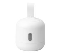 Housoutil Caja de Almacenamiento para Armario Blanco Diseño Portátil y Desmontable, Material Abs y Silicona, Capacidad para Cinco Bolas, Incluye Gancho Pequeño para Cajones y Armarios