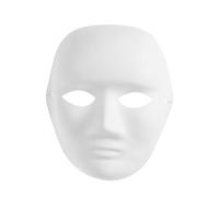 Housoutil Máscara y Fácil de Colorear para Pintar en Blanco de Pulpa Banda Elástica Flexible Adecuado para Actividades de Pintura DIY y Disfraces