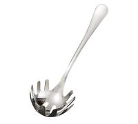 Housoutil Pasta Tenedor Cuchara Ranurada Espaguetis Cortar Colador Acero Inoxidable Garra Pasta Servidor Noddle Grabber Servir Espátula Cucharón para Bola de Masa Cubo de Hielo Utensilio de