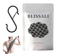 HOVKRE Toalla Exfoliante De Ducha, Antibacteriana Con Iones De Plata, Secado RáPido, Para Pieles Sensibles Y Maduras, Unisex, Con Gancho En S Negro, No Hace Falta Hacer Un Nudo