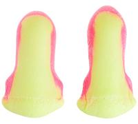 Howard Leight Laser Lite Tapones para los Oídos de Espuma Poliuretano, Desechables, Sin Cordón, Amarillo y Magenta, Talla única, En Forma de T, SNR 35 dB, 3301105 (200 Pares)