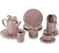 HowHomely, juego de café Sofia, color rosa, 12 piezas. Elegancia para cualquier ocasión
