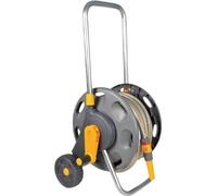 Hozelock 2432, Carrete manual para manguera, Funciona correctamente, Gris, Naranja, PVC, 45 metros