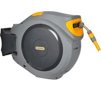 Hozelock Carrete de manguera de jardín 40 m verde/gris, carrete automático 40 2595R0000, 1 unidad