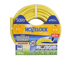Hozelock - Manguera tricotada Súper tricoflex Ultimate de 19 mm - 50 m, Amarillo, 49x49x21 cm