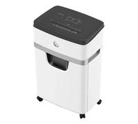 HP OneShred 18CC Destructora de papel de corte en partículas, 18 hojas, 25 L, Blanco, Negro