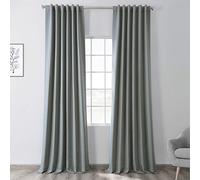 HPD Half Price Drapes BOCH-171122-84 Cortinas de oscurecimiento de habitación Largo para Dormitorio y Sala de Estar (1 Panel), 50 x 84 Pulgadas, Abeto Azul, Mezcla poliéster, W 50" x L 84" (1 Panels)