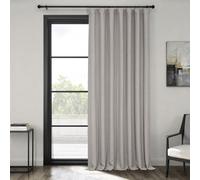 HPD Half Price Drapes BOCH-LN185-P - Cortina de oscurecimiento sintético extranchas de Lino de Lujo para Dormitorio y Sala de Estar (1 Panel), 100 Pulgadas de Ancho x 84 Pulgadas de Largo, Arcilla