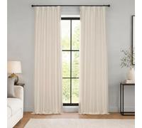 HPD Half Price Drapes Cortinas Opacas de Seda sintética de 120 Pulgadas de Largo para Dormitorio y Sala de Estar, Cortina Opaca con Textura Vintage (1 Panel), 50 Pulgadas de Ancho x 120 Pulgadas de