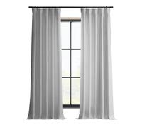HPD Half Price Drapes FLCH-FM20124-120 - Cortina Italiana de Lino sintético (120 x 30 cm), Color Blanco