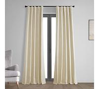 HPD Half Price Drapes FLCW-CBO192-120 - Cortina Opaca (1 Panel), 50 x 120, Color Beige Claro