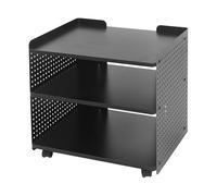 HPDTZ Soporte para impresora con ruedas con 3 niveles, soporte para impresora móvil con ruedas, carrito auxiliar para oficina, estantería para impresoras, 50 x 39 x 50 cm, carrito de oficina, mesa de