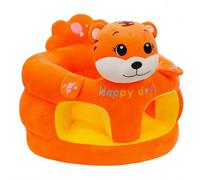 Hperu Orange Tiger Sit Me Up - Asiento de Suelo para bebé, Silla de bebé de Felpa con Base antivuelco, Soporte para bebés de 3 a 12 Meses