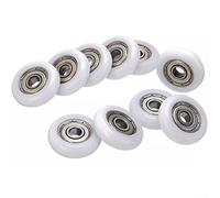 HpLive 10 rollos de repuesto para mamparas de ducha, para mampara de ducha, repuesto para mamparas de ducha, ruedas de cristal (25 mm)