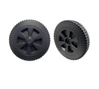 HpLive 2 ruedas para barbacoa, ruedas de repuesto, accesorios para barbacoa para barbacoas Charbroil, pared fina de 7 pulgadas, HDPE resistente, fácil montaje, color negro, mejora la movilidad, juego