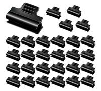 HpLive 30 abrazaderas de tubo de invernadero, clips para plantas, soportes de cubierta de filas, accesorios de jardinería para camas elevadas, material de PVC resistente, 11 mm de diámetro, diseño