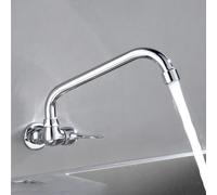 HpLive Grifo montado en la Pared, Grifo de Agua fría de Cocina de para 360°, Grifo de Fregadero de Cocina, Grifo de Agujero de Palanca única para cocinas, Bares, baños/inodoros