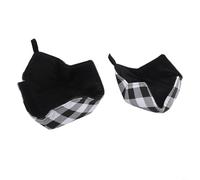 HpLive Guante de olla para microondas, soporte para cuencos, para protección contra el calor, ayudante de cocina para recipientes calientes, lavable y reversible, poliéster con núcleo de esponja, 8 x