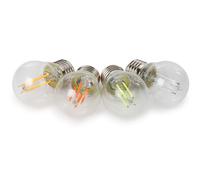 Hq-power bombilla led, vidrio transparente, g45, 4 piezas