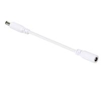 HQ-Power Cable alargador, 24 V CC, 3 A, clavija de CC de 5,5 x 2,1 mm, macho-hembra, 20 AWG, 2 m, blanco