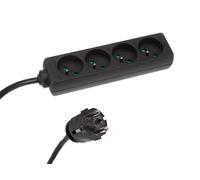 Hq-power eb4stb25-5hq regleta de clavijas de enchufe sin encimera, 4 v