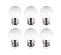 Hq-power juego de 10 bombillas led e27, 0.6 w bajo consumo, luz blanca
