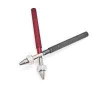 HRTUFN MIUYTRN Herramientas de reparación de Relojes, Pinzas de precisión, Pinzas de Palanca y Tornillo de Banco for Corona, instalación de Escape mecánico cuicui(Red with Holes)