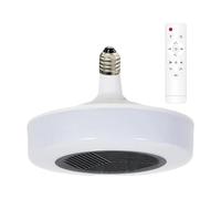 Hrtyvhin Remoto Inteligente, E27, luz de Ventilador de Techo | Luz de techo LED para baño con calentador, extractor de aire, iluminación integrada para instalación de dormitorio,