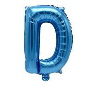 HS 40 cm Azul Letra D Film Globo Boda Cumpleaños Fiesta Decoración Relleno de Helio Material Nylon