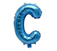 HS 40 cm Letra C Film Globo Boda Cumpleaños Fiesta Decoración Azul Papel Aluminio Relleno de Helio