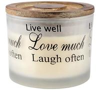 HS Candle Vela aromática XL (diámetro de 10 cm) "SPA" - Larga duración - 2 mechas