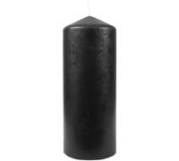 HS Candle Velas de cera, color negro, diámetro 6 cm x 13,5 cm, velas en muchos colores, larga duración de combustión, fabricadas en la UE, velas de bloque de cera