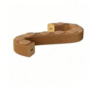 HSHBGS Taburetes de Papel Kraft Sillas portátiles otomanas Plegables | Taburete de papel plegable, for escuela, sala de estar, comedor y dormitorio, alto 30/44cm(Brown,30x500~600cm)