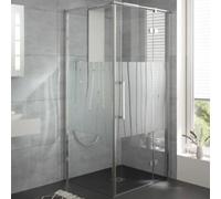 HSK Atelier Plan puerta giratoria en la parte lateral para pared lateral, dimensiones: 120,0 cm x 200,0 cm, tope a la derecha, 17708120-R-41-50, Cabinas de ducha: Aspecto cromado: ESG transparente