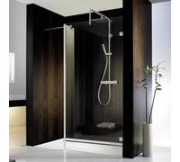 HSK Atelier Pur sin marco Elemento de vidrio Walk In con panel lateral AP.71, hasta 500(anchura) x 1000(c) x 2000mm, tope derecho, AP.71-R-41-120, Cabinas de ducha: Aspecto cromado: Vidrio real TwinSe