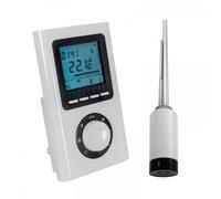 HSK Barra calefactora 4 con mando a distancia, 300 vatios, 894300-88, Color: plateado