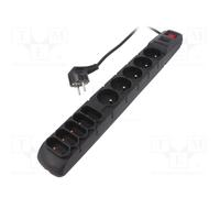 HSK DATA ACAR-S10-5M-BLACK Regleta de alimentación