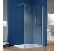 HSK Easy Walk Elemento frontal, tamaño: 120,0 x 200,0 cm, tope a la derecha, 1241200-R-01-50, Cabinas de ducha: Aluminio-plata mate: ESG transparente