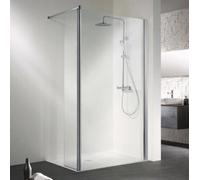HSK Easy Walk In Panel lateral con elemento giratorio 1271600, 160(c) x 35(b)cm, tope a la derecha, 1271600-R-01-50edelglas, Cabinas de ducha: Aluminio-plata mate: ESG transparente con vidrio noble