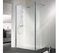 HSK Easy Walk In Panel lateral con elemento giratorio 1271600, 160(c) x 35(b)cm, tope izquierdo, 1271600-L-01-50edelglas, Cabinas de ducha: Aluminio-plata mate: ESG transparente con vidrio noble
