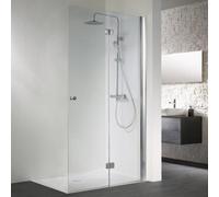HSK Walk In Exclusiva puerta plegable, abatible, derecha, medidas: 90,0 x 200,0 cm, 4206090-R-ST-50, Cabinas de ducha: Colores estándar: ESG transparente